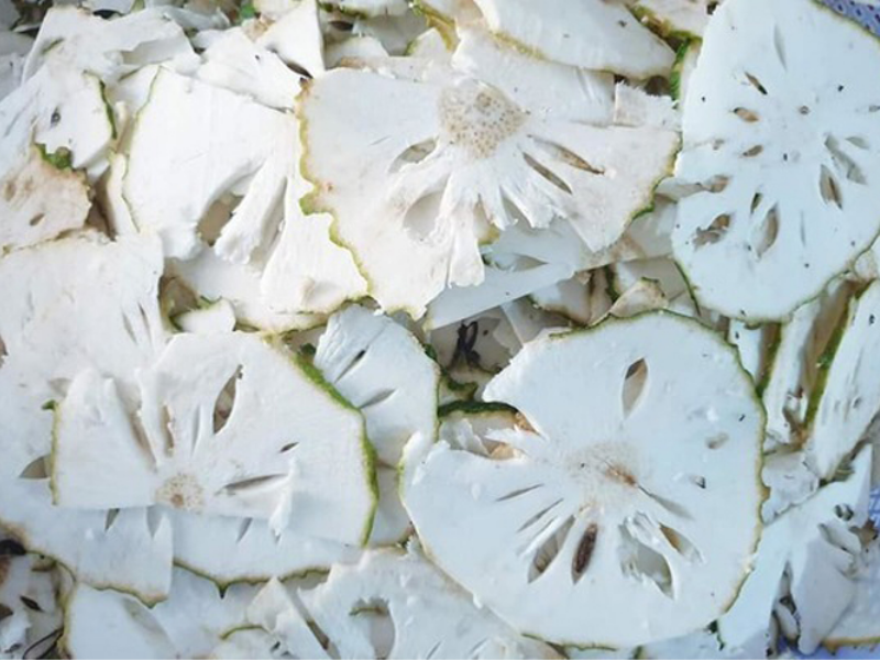 Thái lát mãng cầu để làm trà