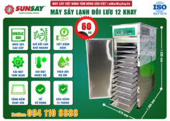 Các tính năng của máy sấy lạnh đối lưu 12 khay