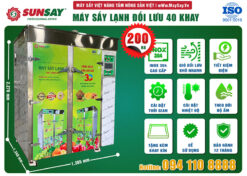 Các tính năng của máy sấy lạnh đối lưu 40 khay