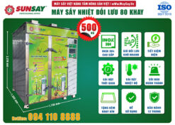 Các tính năng đặc biệt của máy sấy lạnh đối lưu 80 khay