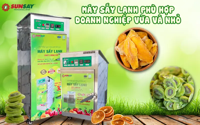Máy sấy lạnh phù hợp doanh nghiệp vừa và nhỏ