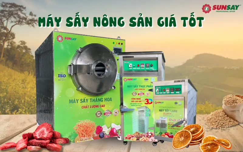 Top máy sấy nông sản giá tốt, công nghệ hiện đại giúp nâng cao chất lượng sản phẩm