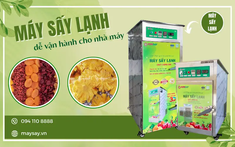 Máy sấy lạnh dễ vận hành cho nhà máy – Bí quyết nâng cao chất lượng sản phẩm