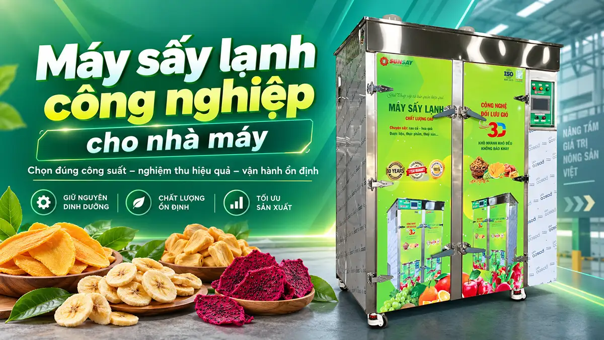 Máy sấy lạnh công nghiệp cho nhà máy: Cách chọn và nghiệm thu